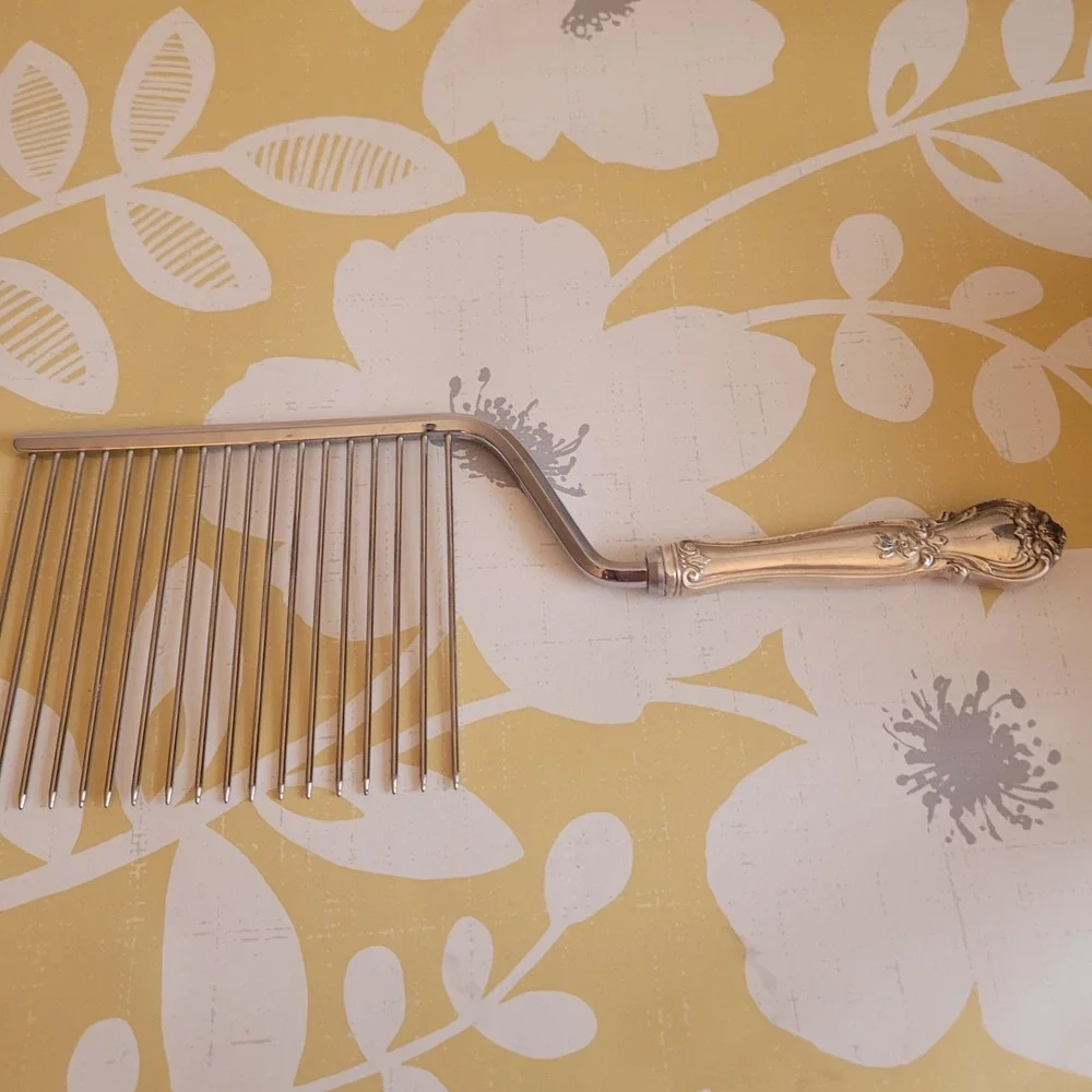 Vintage Cake Breaker, WEB Sterling - Sterling Handle w/Stainless Prongs - 10.5